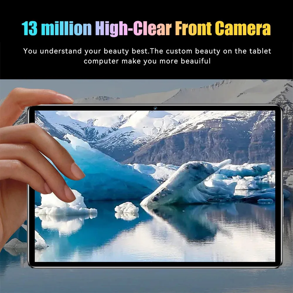 10.1-inch Tablet 1920*1200 IPS Clear Touchscreen Android 13 Tablet 12GB RAM 512GB ROM Memory, 8000mAh BT 13MP 26MP 5G WiFi