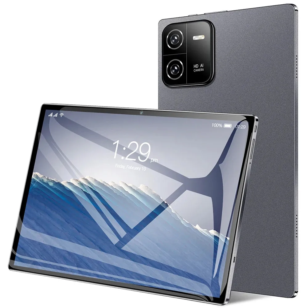 10.1-inch Tablet 1920*1200 IPS Clear Touchscreen Android 13 Tablet 12GB RAM 512GB ROM Memory, 8000mAh BT 13MP 26MP 5G WiFi