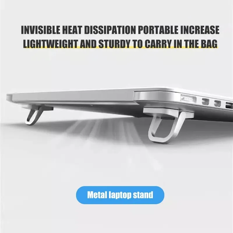 2pcs Laptop Stand for Keyboard Riser Aluminum Portable Stands for Notebook