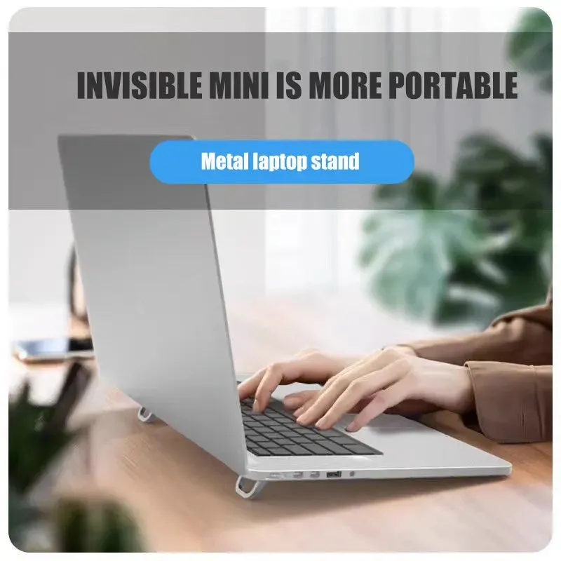 2pcs Laptop Stand for Keyboard Riser Aluminum Portable Stands for Notebook