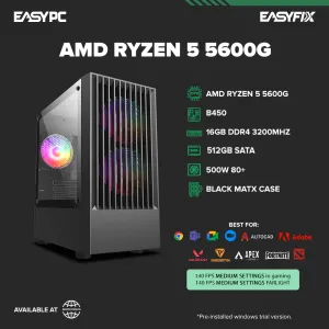 AMD Ryzen 5 5600G Gaming Desktop