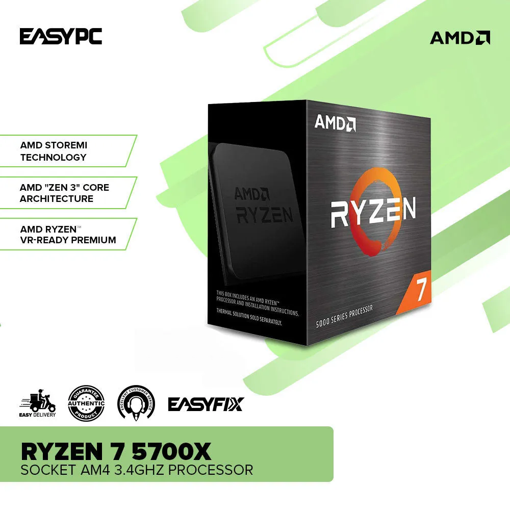 AMD Ryzen 7 5700X Socket AM4 3.7GHz Processor