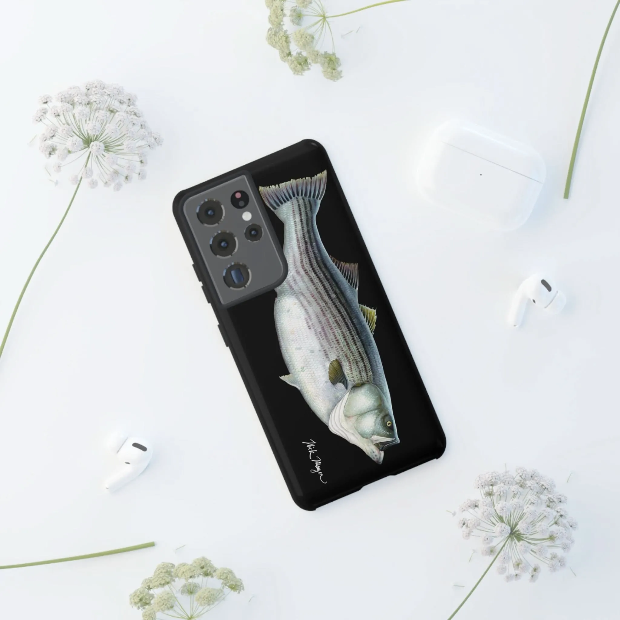 Cow Striper Phone Case (Samsung) - black