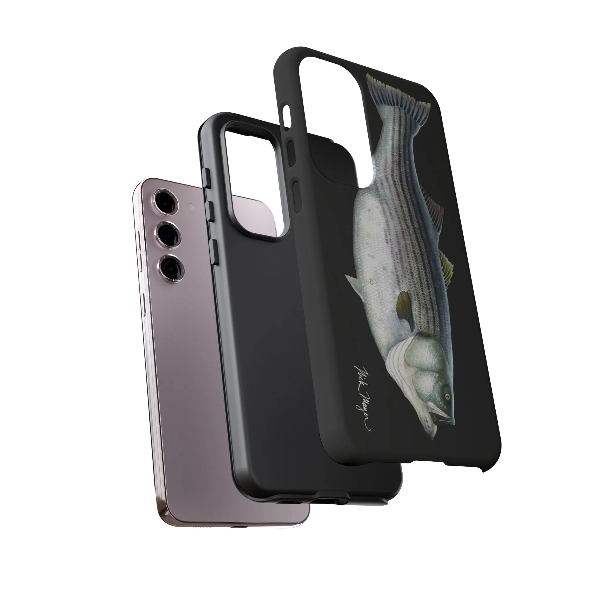 Cow Striper Phone Case (Samsung) - black