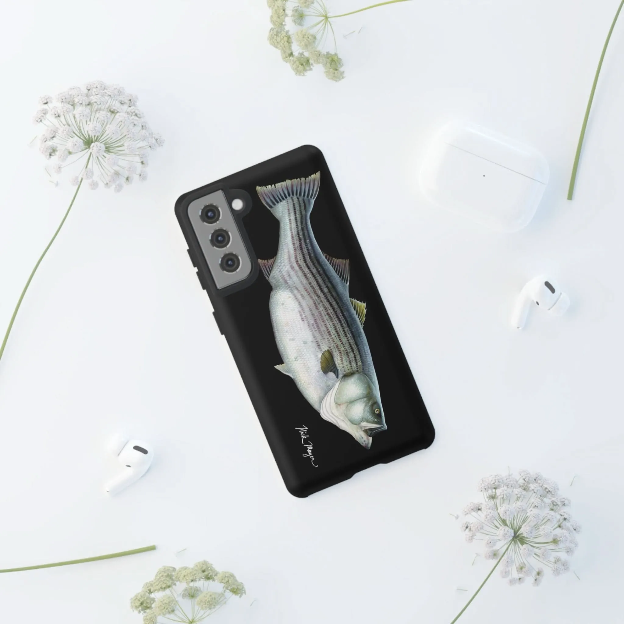 Cow Striper Phone Case (Samsung) - black