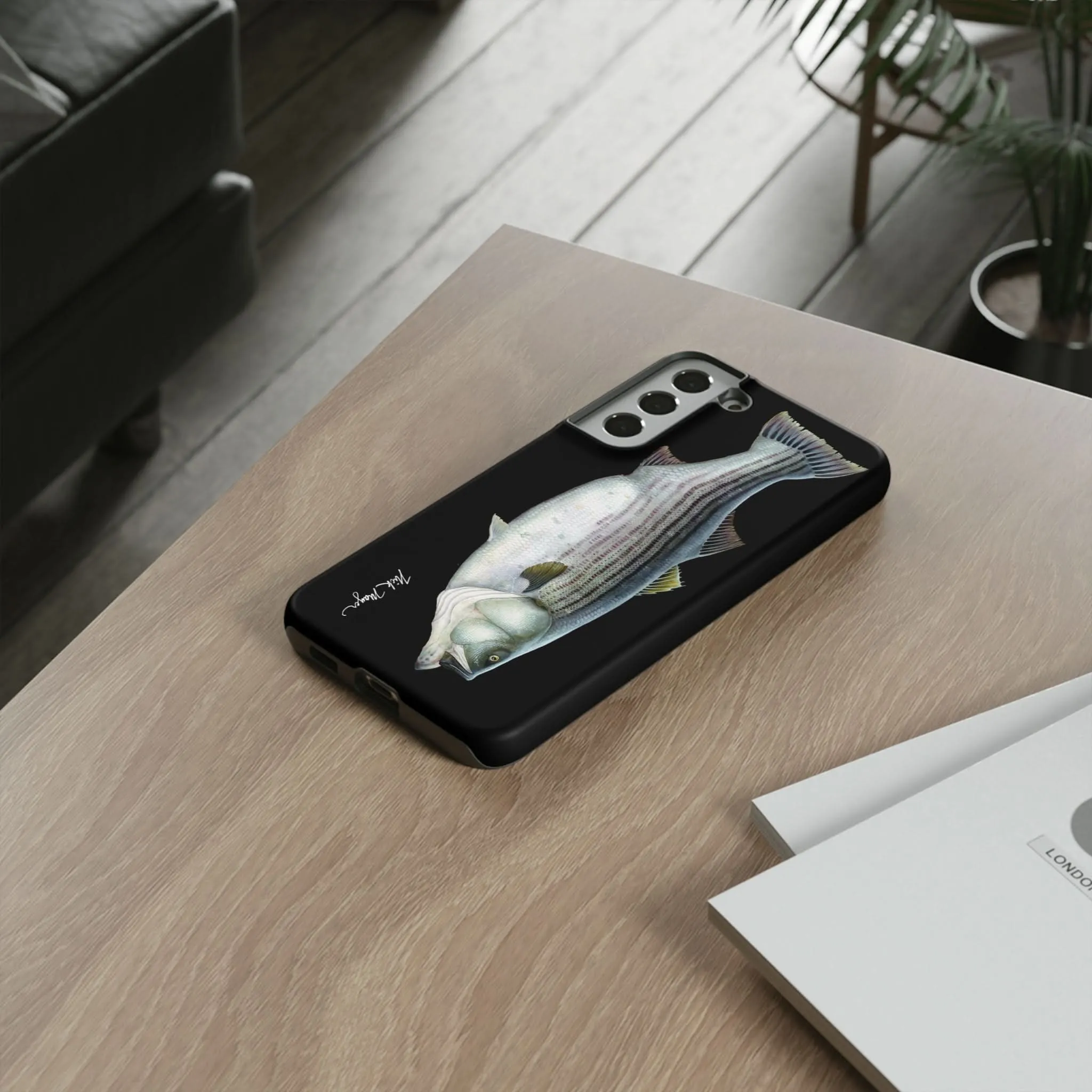 Cow Striper Phone Case (Samsung) - black