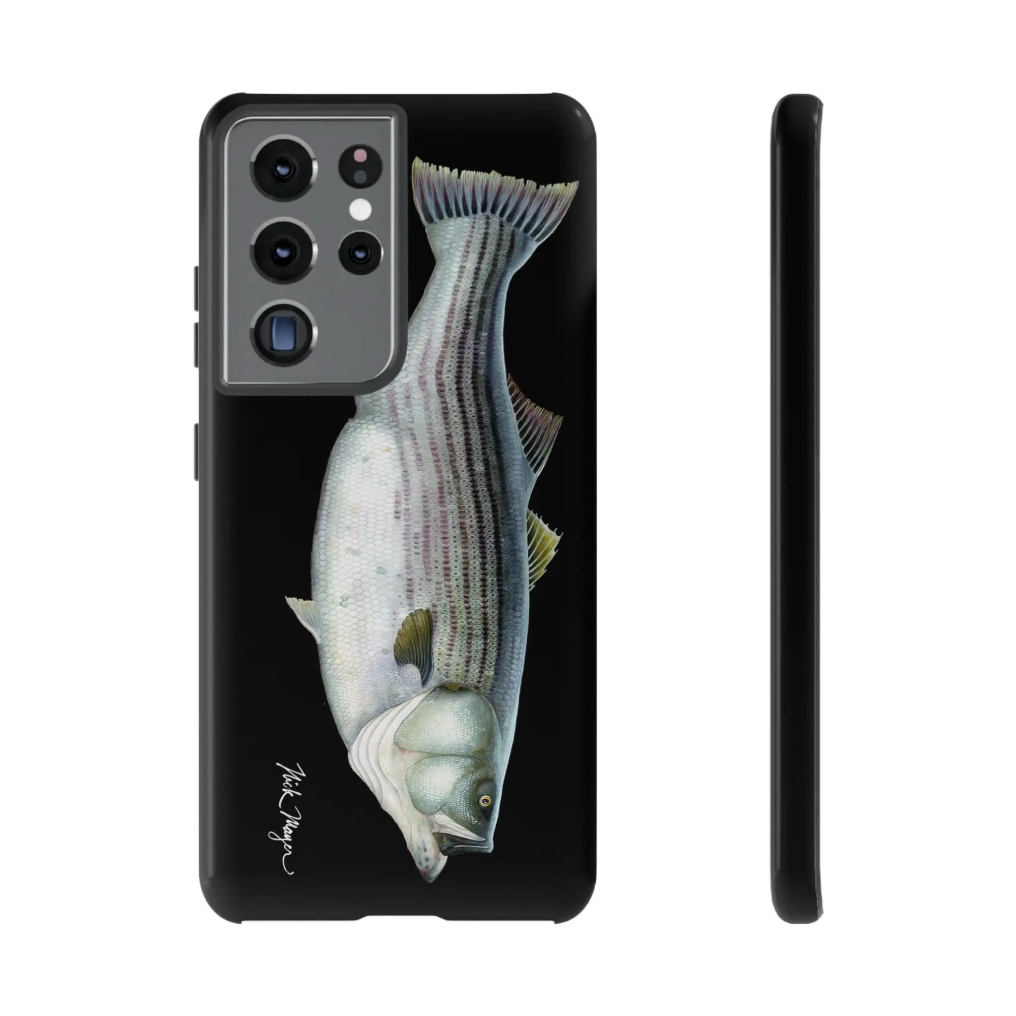 Cow Striper Phone Case (Samsung) - black
