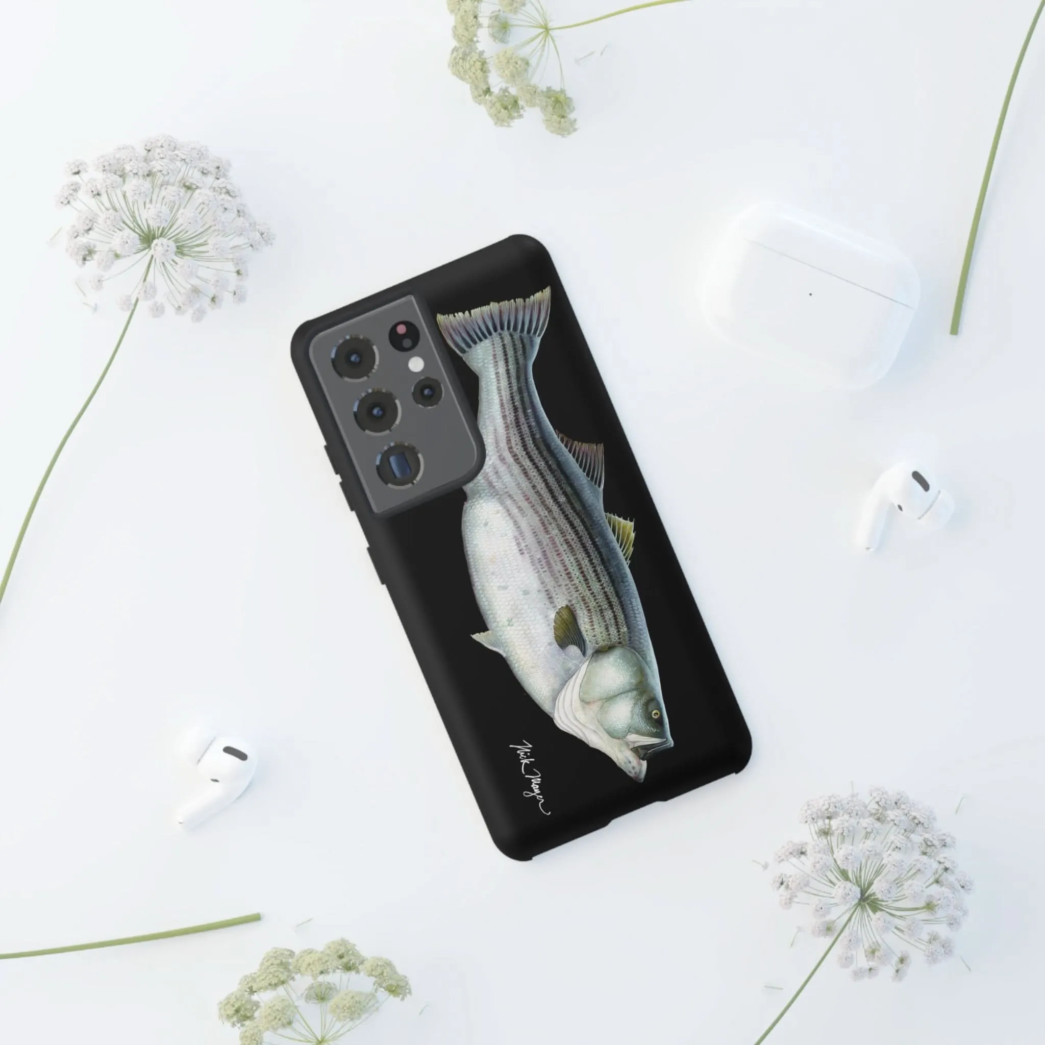 Cow Striper Phone Case (Samsung) - black
