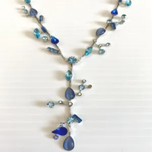 Fashion Accessories - Blue Gem Necklace