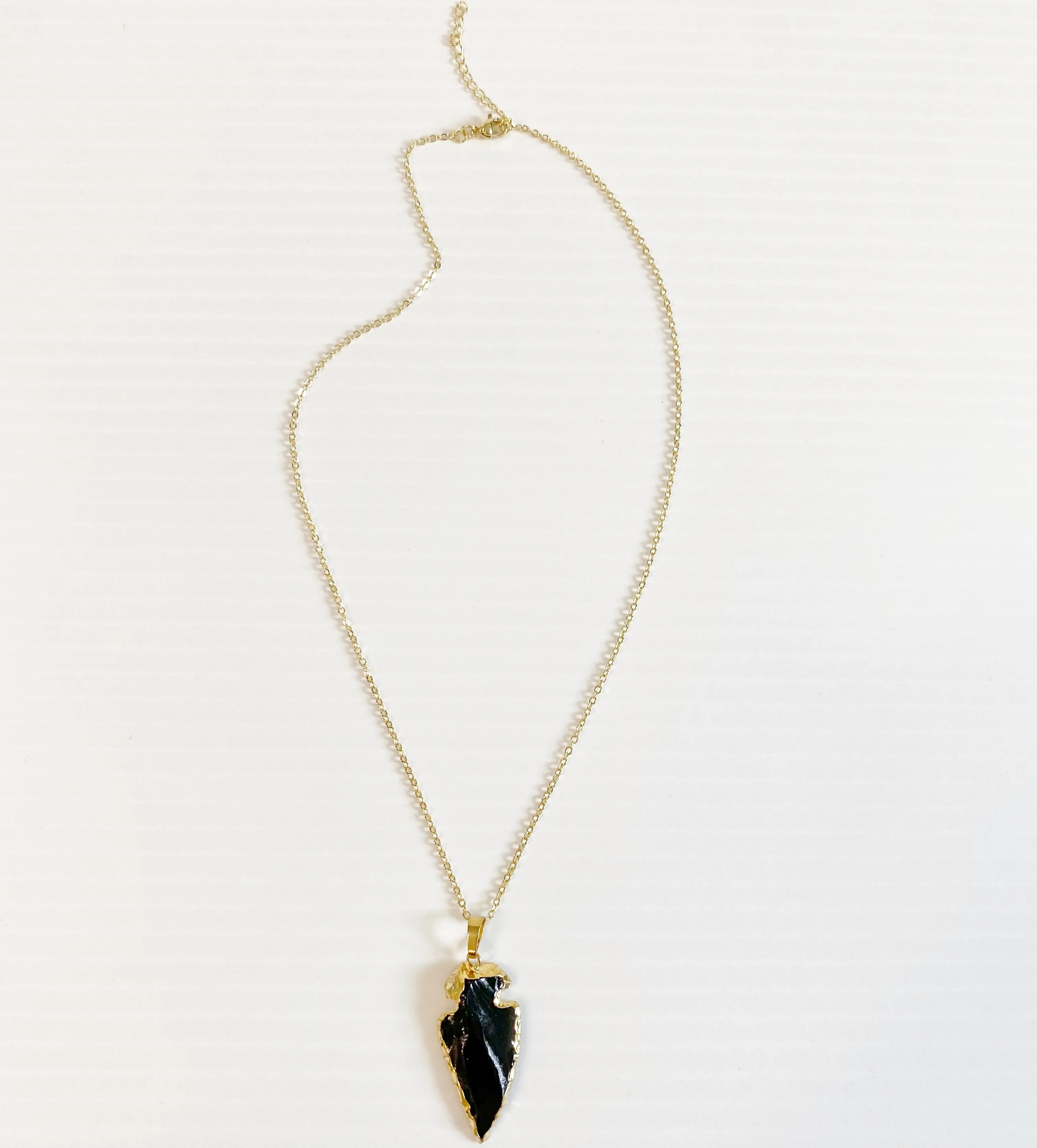 Fashion Accessories - Gold Black Stone Necklace