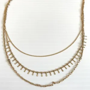 Fashion Accessories - Gold Multi-Layer Necklace