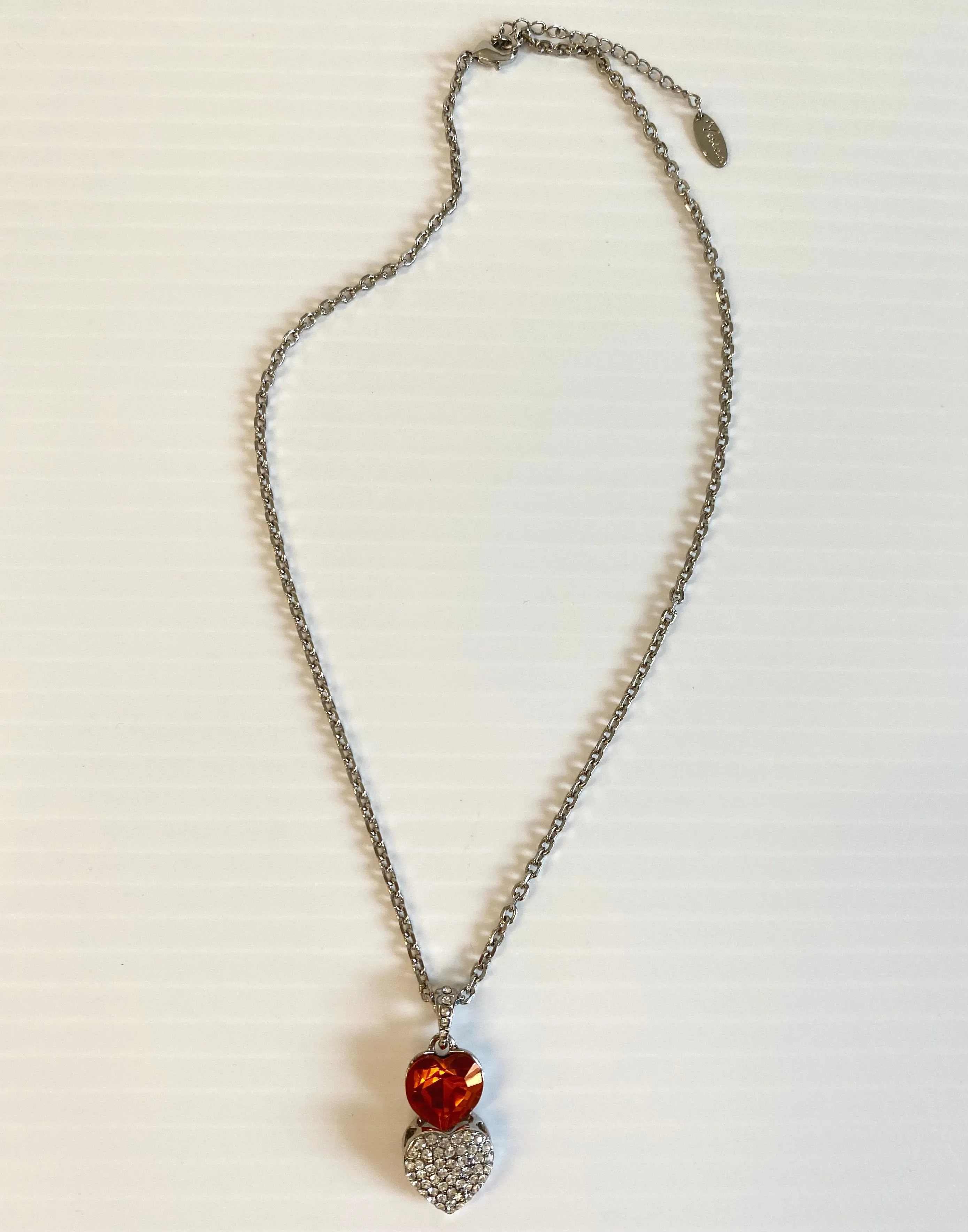 Fashion Accessories - Orange Heart Necklace