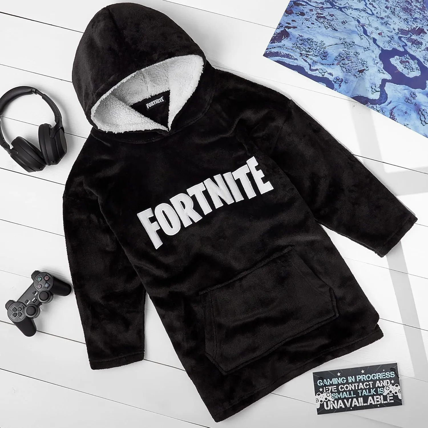 FORTNITE Blanket Hoodie for Boys Teens 14  Wearable Blanket Fleece Extra Long