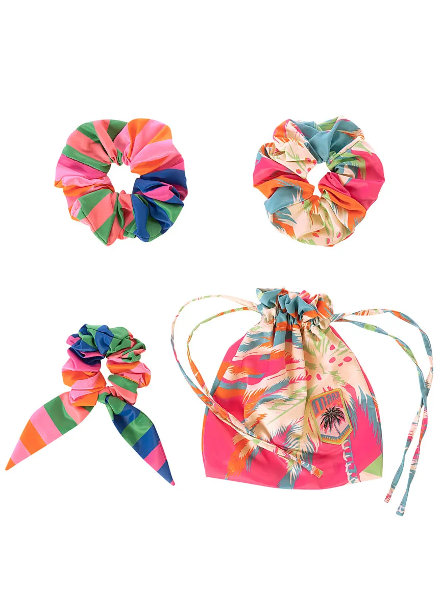 Maaji Pastel Flourish Hair Accessories Scrunchies
