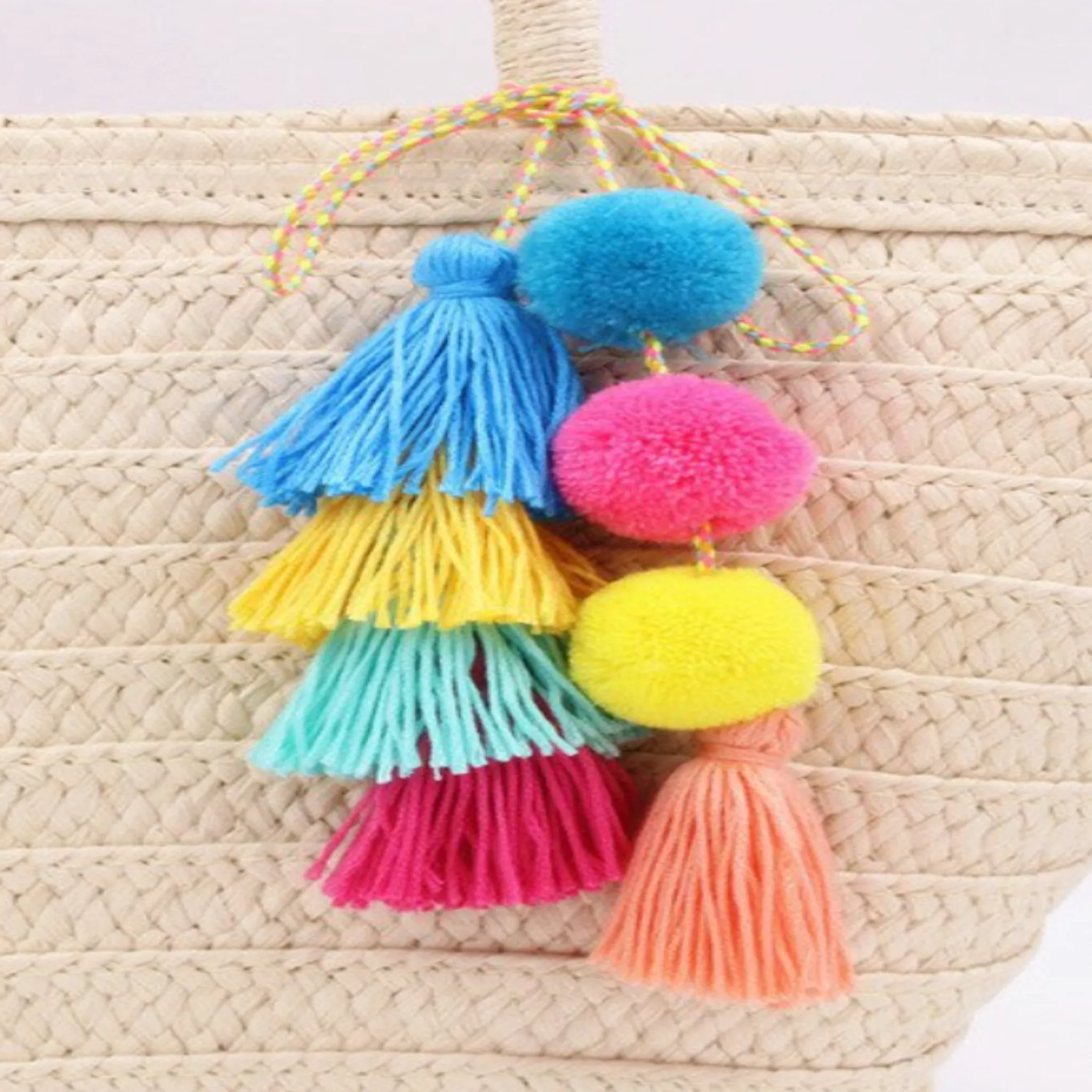 Tassel & Pom Pom Keychain Accessories