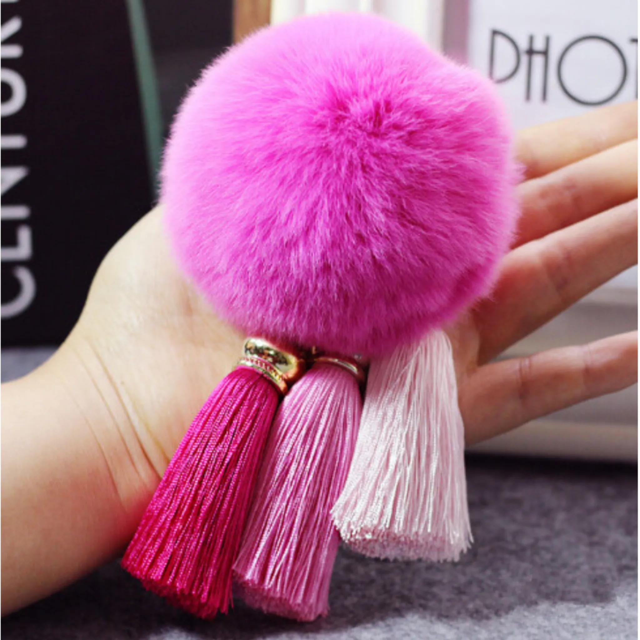 Tassel & Pom Pom Keychain Accessories