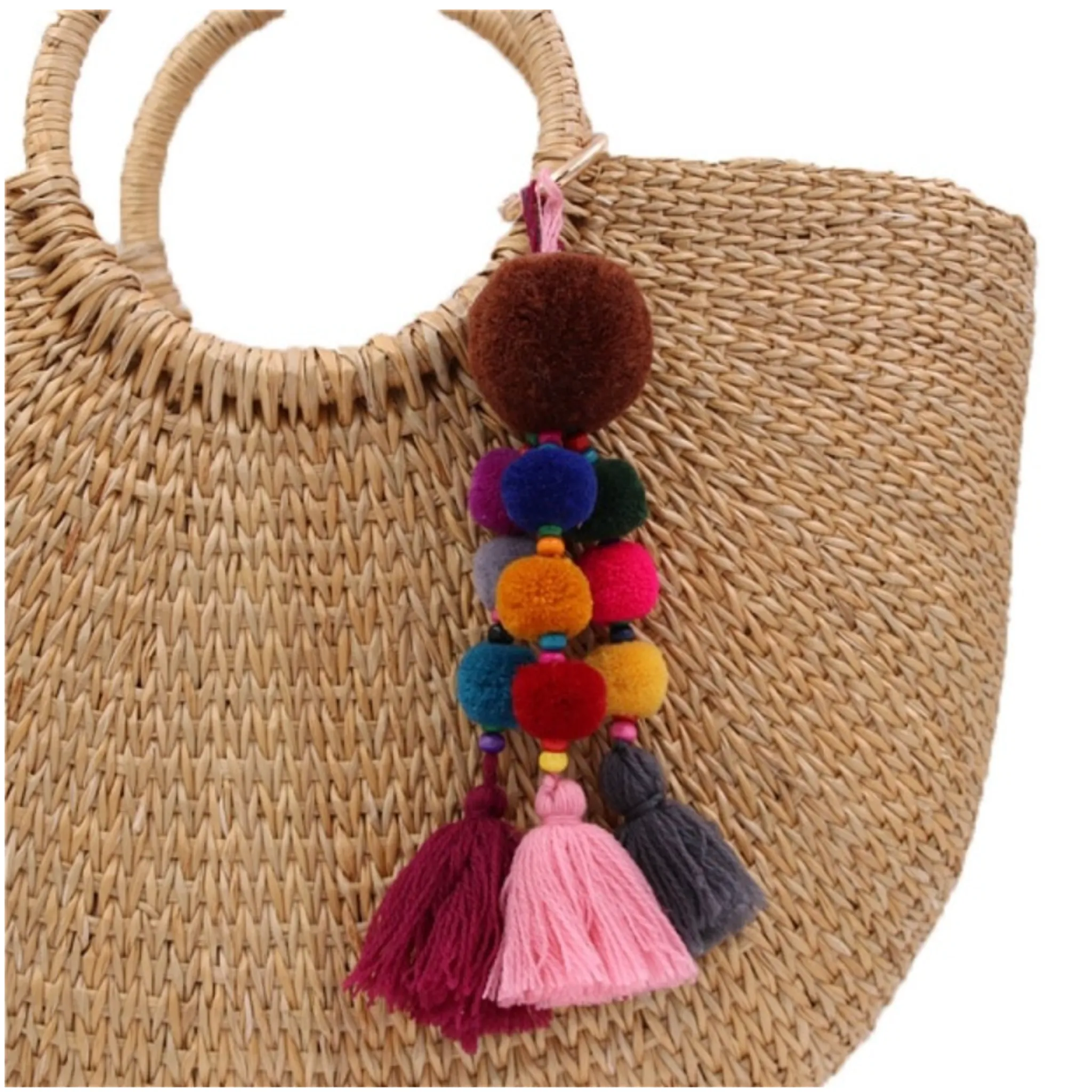 Tassel & Pom Pom Keychain Accessories