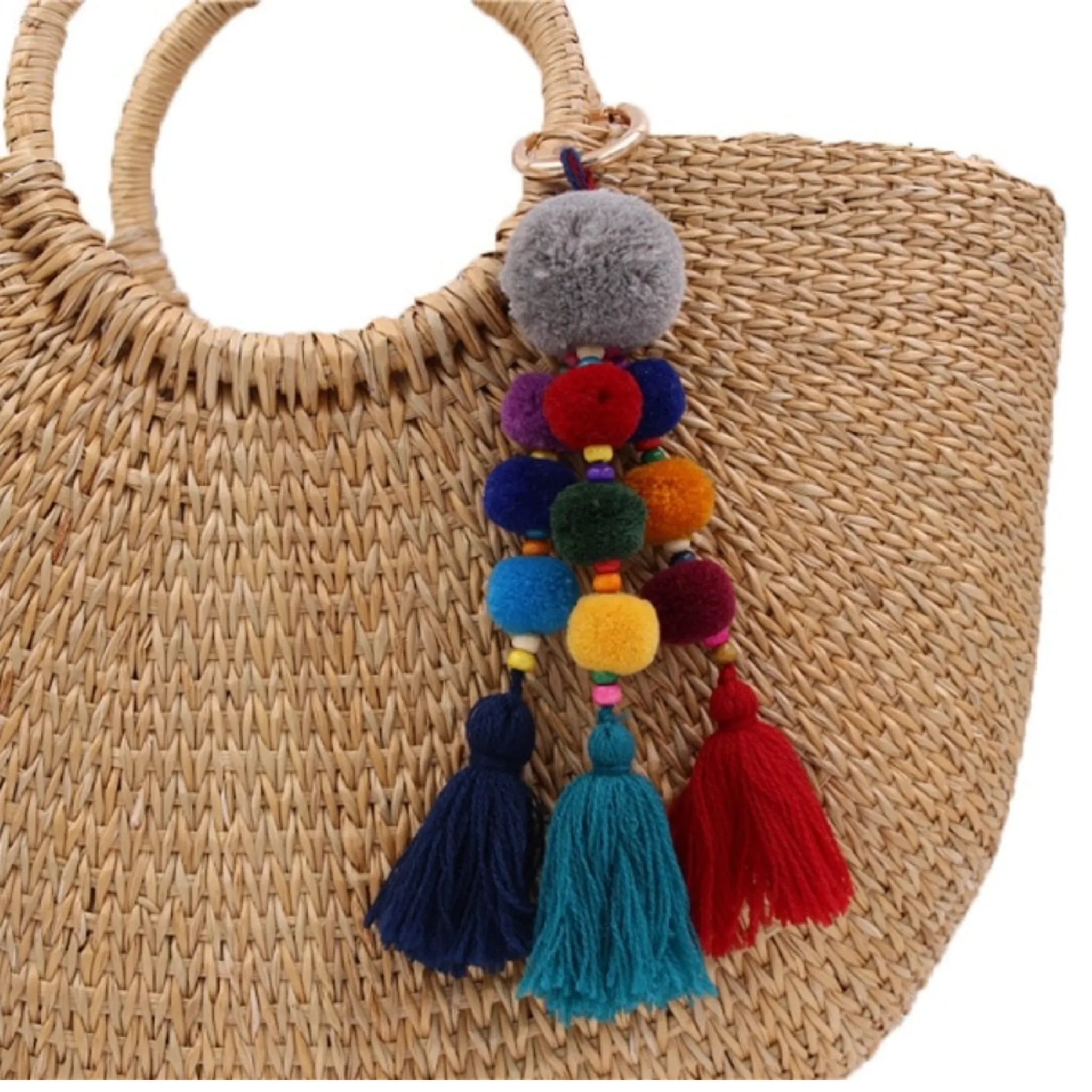 Tassel & Pom Pom Keychain Accessories
