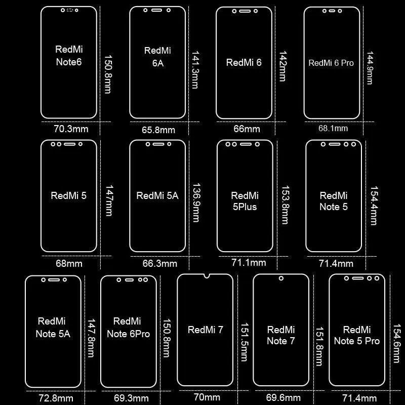 Tempered Glass Screen Protector For Xiaomi 3 Pcs Set