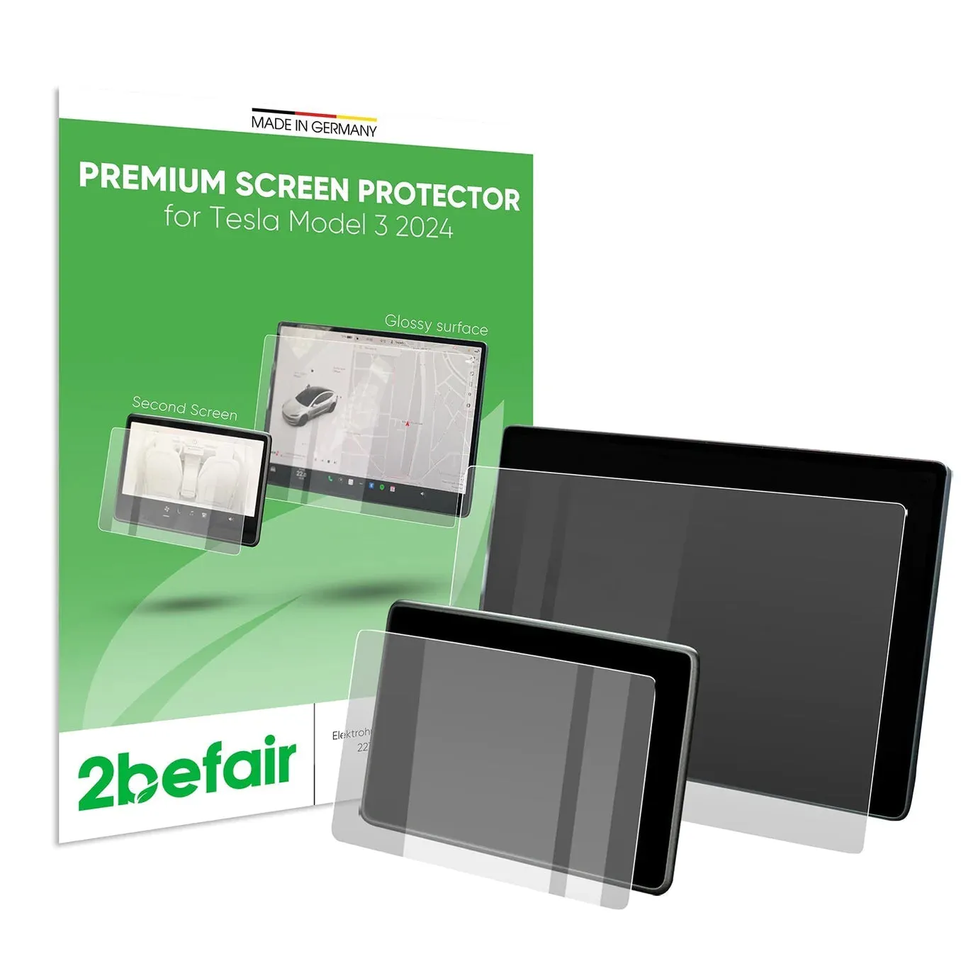 Tesla Model 3 Highland 2befair Screenprotector Voor en Achter