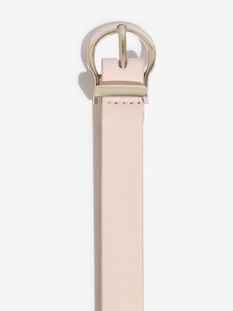 Westside Accessories Pink Buckle Belt (Small)