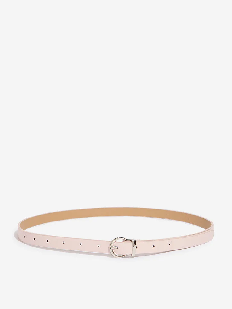 Westside Accessories Pink Buckle Belt (Small)