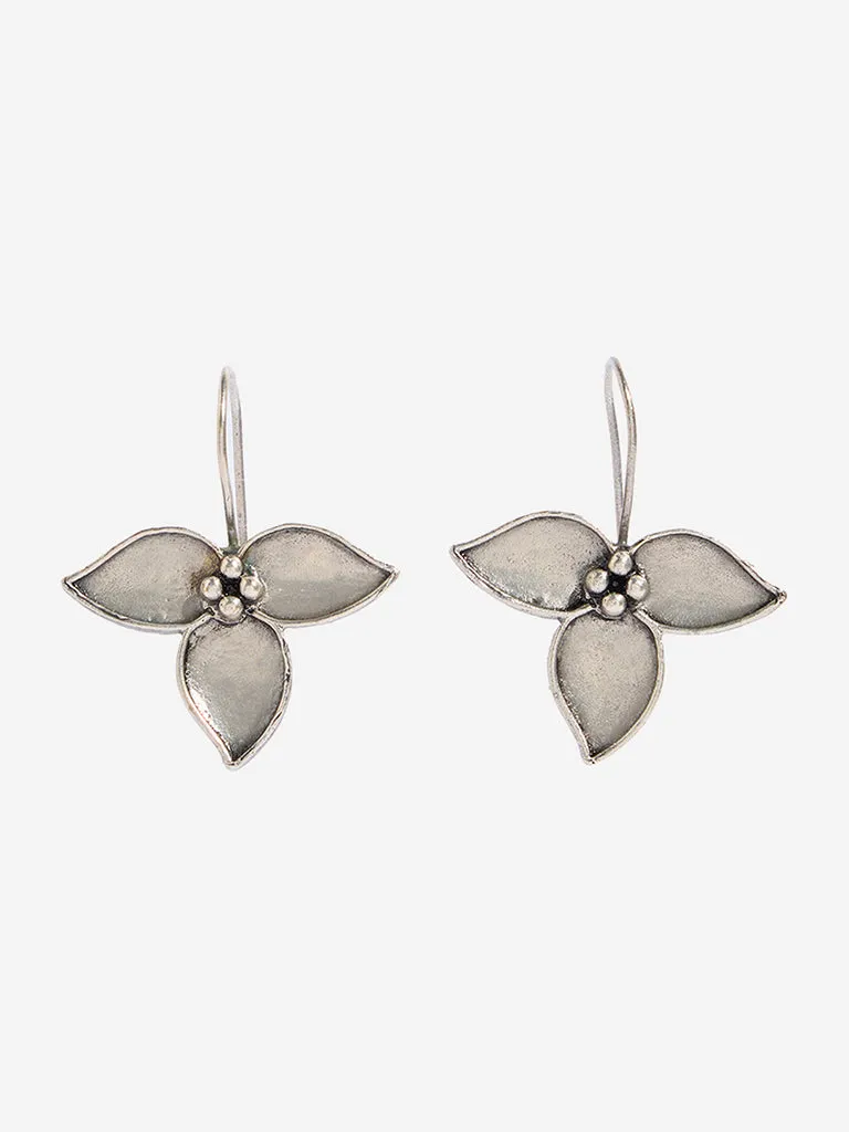 Westside Accessories Silver 3-Petal Earrings