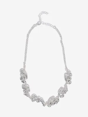 Westside Accessories Silver Molten Statement Necklace