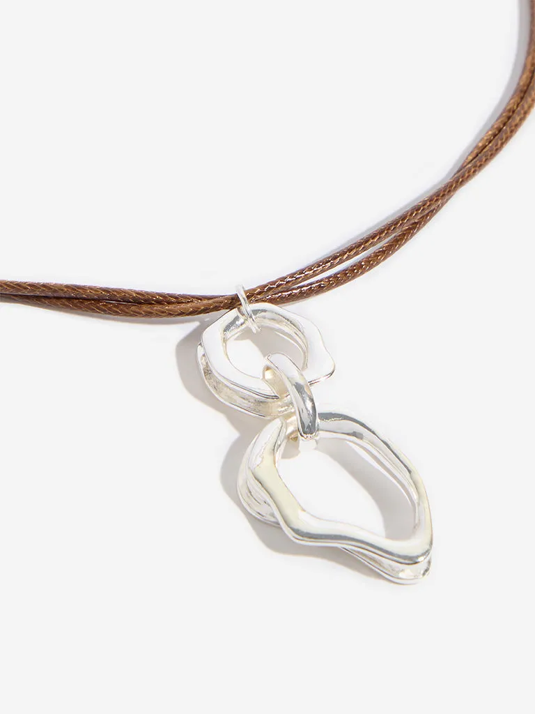 Westside Accessories Silver Pendant Choker