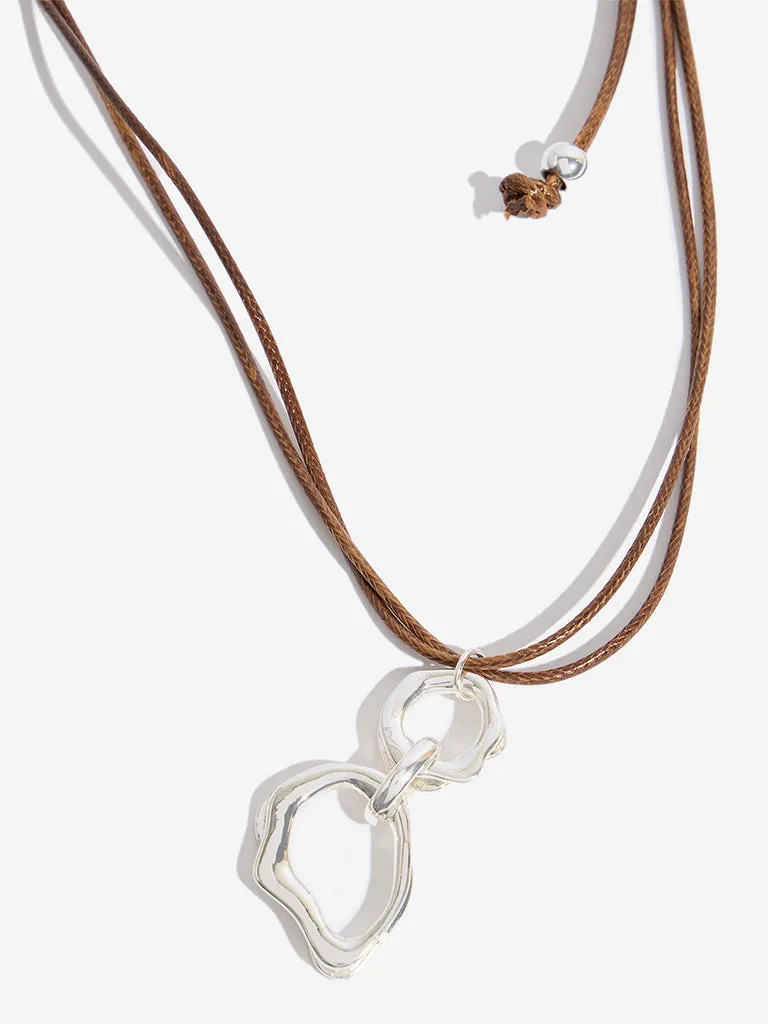 Westside Accessories Silver Pendant Choker