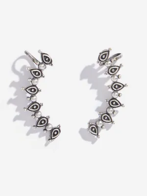 Westside Accessories Silver Quirky Ear Cuff