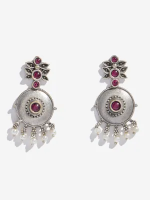 Westside Accessories Silver Quirky Gemstone Earrings